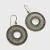 925 Sterling Silver PTI India Dangle Earrings Open-Circle Mandala Style