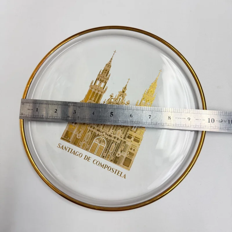 Vintage Orrefors Crystal Sweden Santiago De Compostela Limited Edition Plate