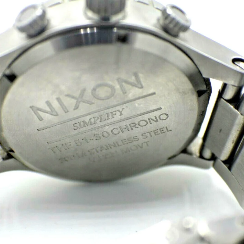 Nixon Matte Navy Blue 300 Meter Stainless Steel Watch