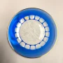 Moser 1971 Vanoce Limited Edition Blue Glass Plate Czech Crystal Castle w/ Box
