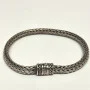 GT Men's Classic Flat Silver Bracelet