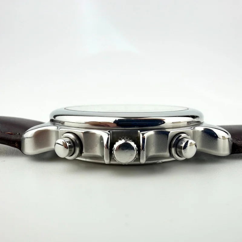 Victorinox Swiss Army Chronograph Men's Watch Stainless St. Brown Leather Strap