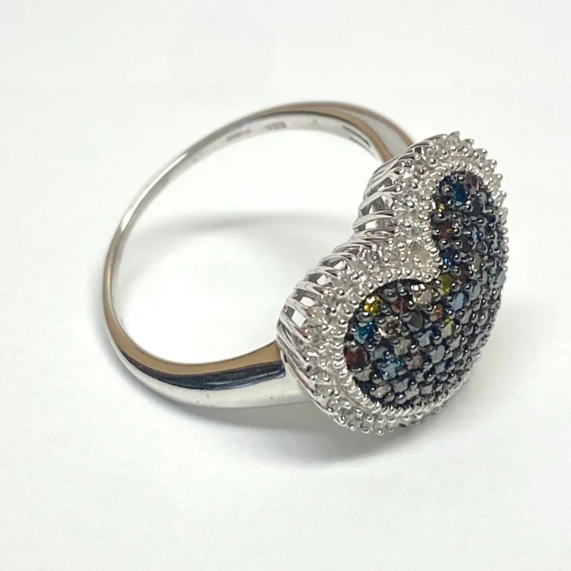 RING DIAMOND 1.5 ct Sterling Silver Size 10.25