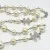 CHANEL A14V 5 CC Crystal Faux Pearl Long Necklace Silver Tone w/ Box