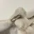 Vintage Ladies Gruen Precision 14K White Gold w Diamonds 17 Jewels