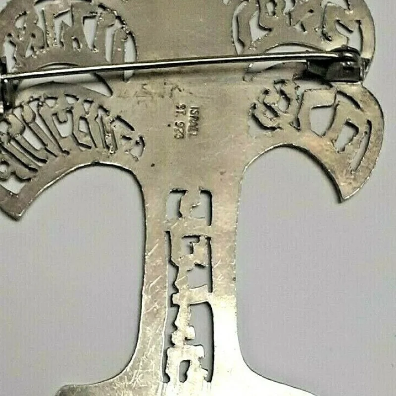 ISRAEL ST  Sterling Silver 925 Tree Of Life Brooch Pin