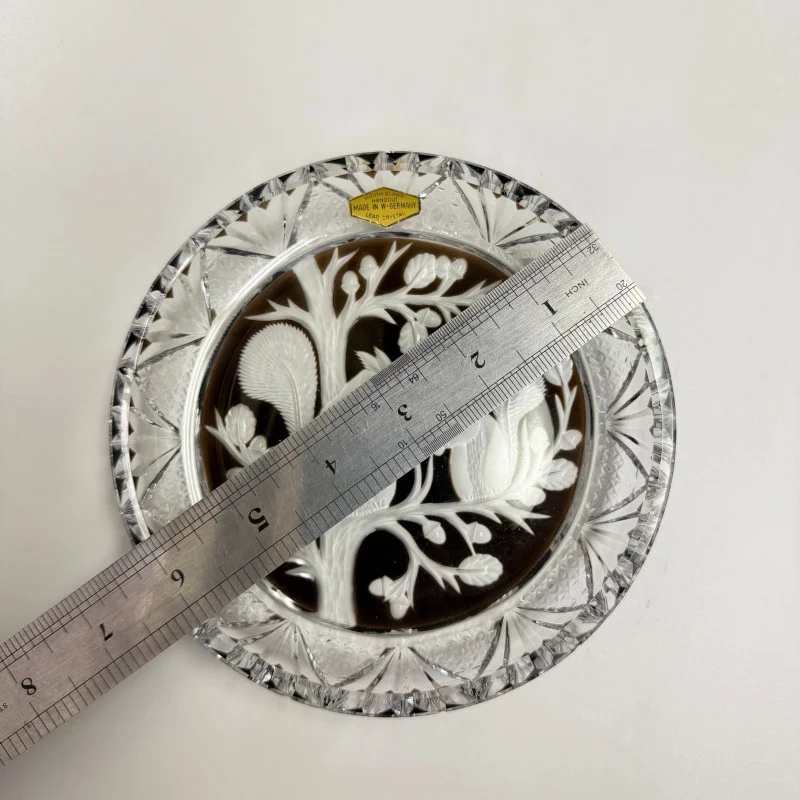 Vintage Brown 1974 Royale Germania Crystal Limited Edition Squirrels Plate 6.2"
