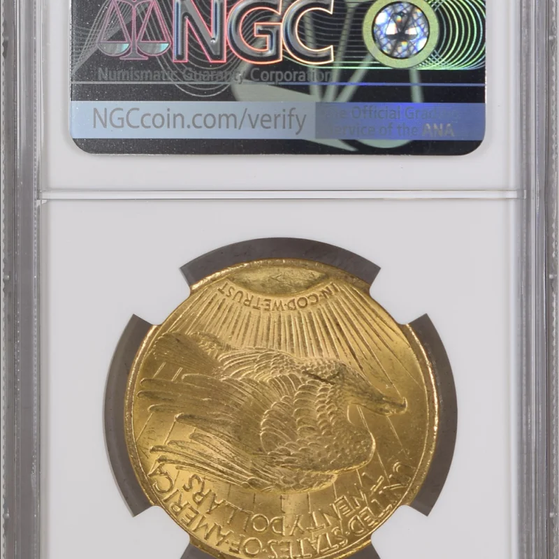 1924 US Gold $20 Saint-Gaudens Double Eagle - NGC UNC DETAILS