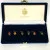 Faberge Egg Wine Glass Charms: Set of Six in Velvet Case - EXCELLENT CONDITION!