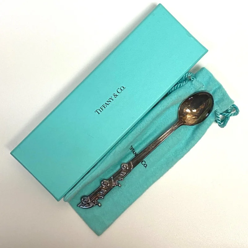 Tiffany & Co Sterling Silver Racing Cars Baby Spoon