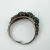 Chinese Export SterlingSilver Filigree Beauty Turquoise Ring, Adjustable