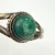 Women's Navajo Style Bracelet 925 Silver Natural Malachite Cuff