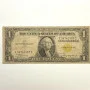 1935 A $1.00 One Dollar North African World War 2 Yellow Seal I36741987C