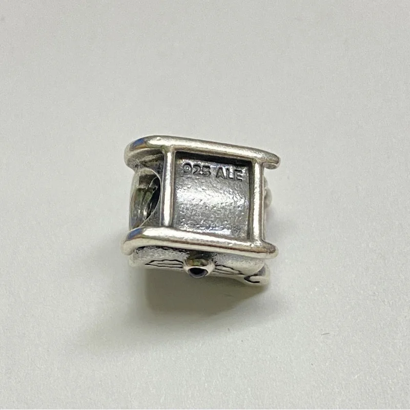Pandora RETIRED Garnet Sleigh Charm 790562 Christmas Santa