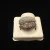 One Lady's Champagne And White Diamond Ring Mounting in Made of 18kt White Gold