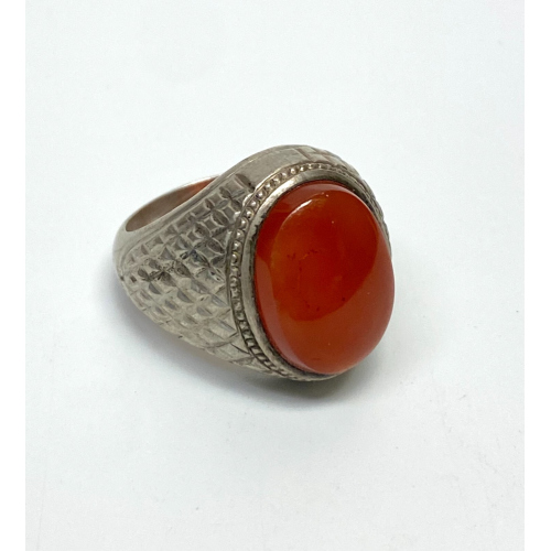 Agate Stone Sliver Ring - 9.5