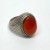 Agate Stone Sliver Ring - 9.5
