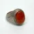 Agate Stone Sliver Ring - 9.5