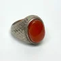 Agate Stone Sliver Ring - 9.5