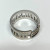 Tiffany & Co. Atlas 18K White Gold Three Diamond Open Band Ring Size 6