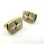Vintage Swank Roger Lewis Shope Gold Tone Cuff Links Swank