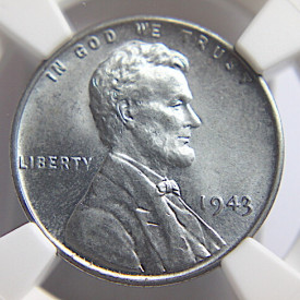 1943 NGC LINCOLN WHEAT MS64 1C 