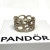 Pandora Circle Of Friends Ring Sz 6.5 Champagne CZ Stones with Box