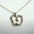 Tiffany & Co Sterling Silver Necklace Apple Pendant Elsa Peretti 16"Length Chain