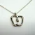 Tiffany & Co Sterling Silver Necklace Apple Pendant Elsa Peretti 16"Length Chain