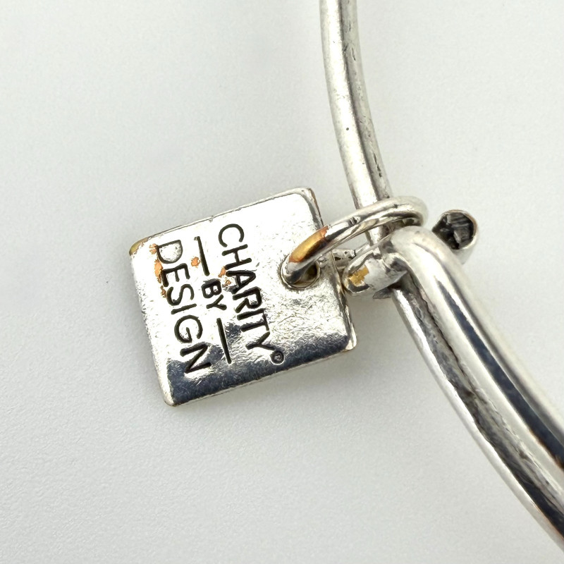 Alex and Ani WINGS OF CHANGE Silver Plating Butterfly Crystal  Bangle
