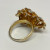Silver 925 Dipped Gold Ring With White Sapphire Size 7.75 Silver 925 Dipped Gold Ring With White Sapphire Size 7.75