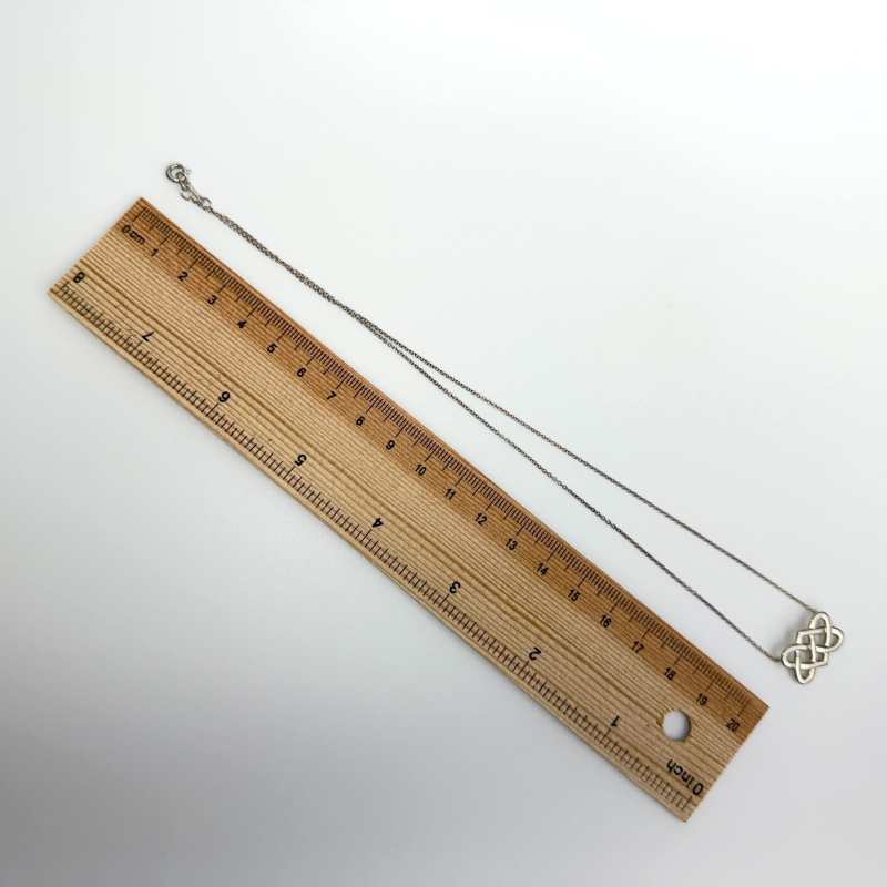 Tiffany & Co. Sterling Picasso Celtic Love Knot Pendant Necklace 16"