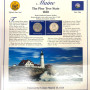 2003 Postal Commemorative Society Statehood Quarter/stamps  Maine P & D