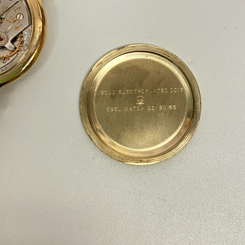 VINTAGE EBEL GOLD ELECTROPLATED, EBEL WATCH CO SWISS, 32 mm