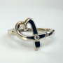 Tiffany & Co. Paloma Picasso Loving Heart Ring Size 10.5 Sterling Silver 925