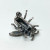 Alice Caviness Brooch Sterling Silver Rubies and Marcasite Grey Bumble Bee