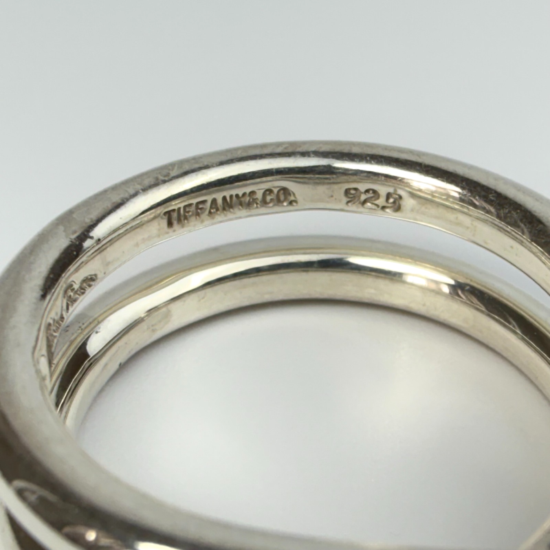 Vintage Tiffany & Co. Paloma Picasso Le Circle Crossover Band Ring Size 10