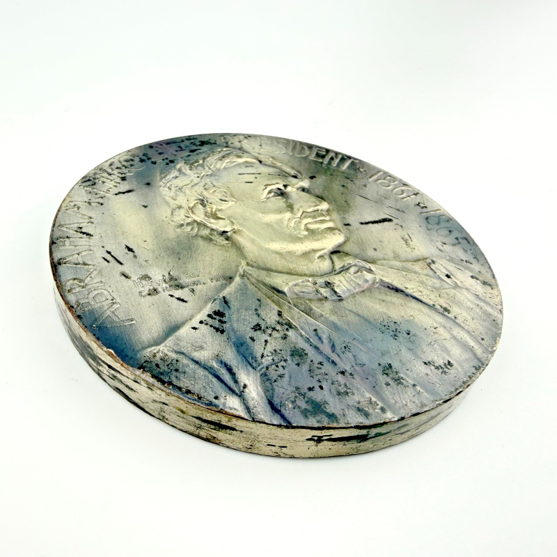 1909 Lincoln Reunion Medal - Henning Ryden, C.H. Hanson 63mm Silvered Bronze