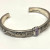Lyric Sterling Silver 925 & 18k Gold Cuff Bracelet with Purple Stones, 6in Wrist Lyric Sterling Silver 925 & 18k Gold Cuff Bracelet with Purple Stones, 6in Wrist