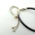 Authentic Pandora Black Leather Adjustable Sliding Bracelet with Sterling Silver