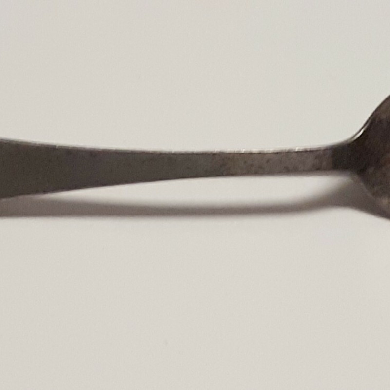 Vintage Sterling Silver  Engraved L.G.B Miniture Spoon Brooch