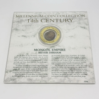 Franklin Mint 14th Century Mongol Empire Silver Dirham Millennium Coin