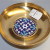 Magen David Floral Russian Silver 925 & 24k Gold Plated Bowl Enamel Filigree