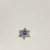 Jewish Star Custom Jewelry With Blue & Silver Plated Enamel Brooch Jewish Star Custom Jewelry With Blue & Silver Plated Enamel Brooch