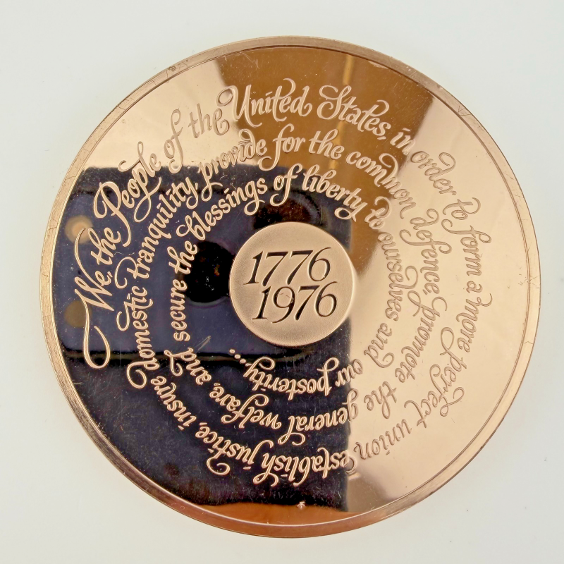 Franklin Mint Bicentennial Medal 1976 by Gilroy Roberts