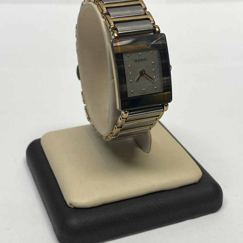 Rado DiaStar Woman’s Watch White Ceramic Yellow Gold Tone