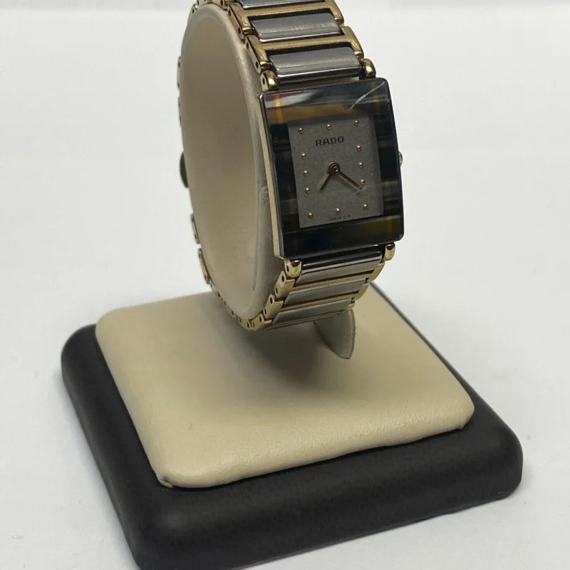 Rado DiaStar Woman’s Watch White Ceramic Yellow Gold Tone