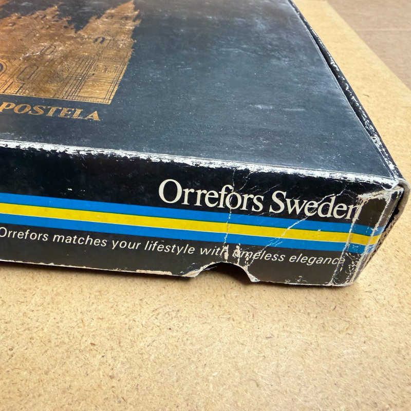 Vintage Orrefors Crystal Sweden Santiago De Compostela Limited Edition Plate