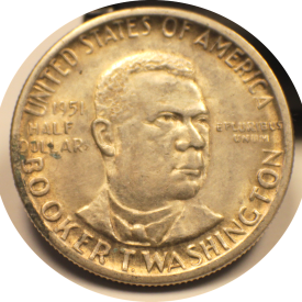 1951 Booker T Washington Silver Half Dollar Coin #008