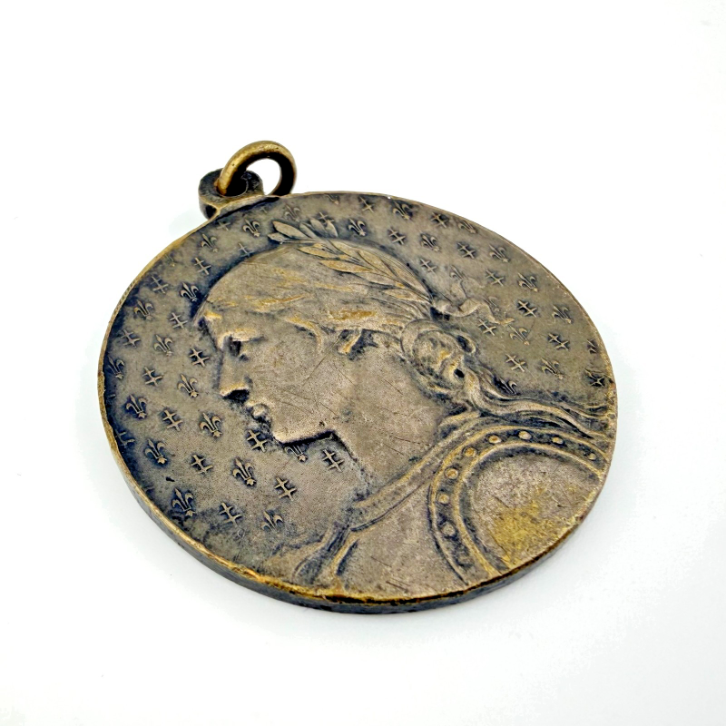 Original Joan of Arc Medal 1412-1431 Domremy Orléans Rouen Silvered SIGNED